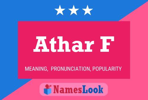 Athar F Name Poster