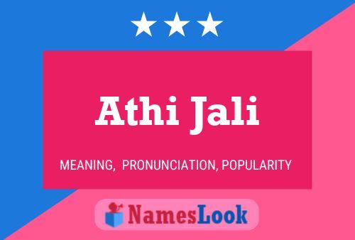 Athi Jali Name Poster