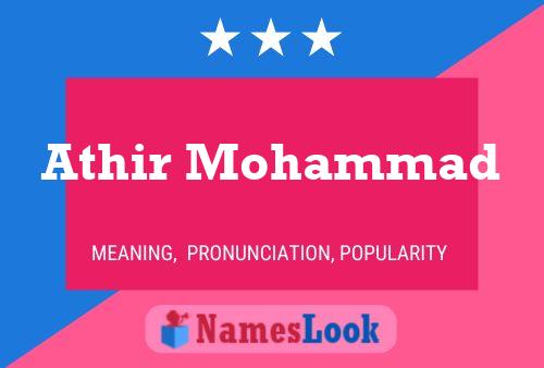 Athir Mohammad Name Poster