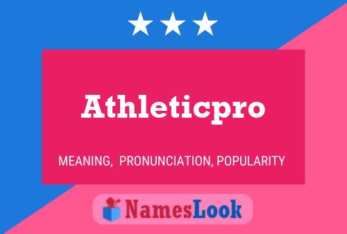 Athleticpro Name Poster