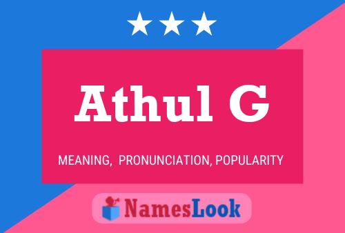 Athul G Name Poster