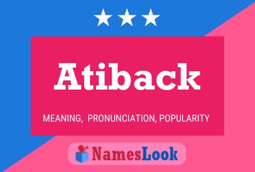 Atiback Name Poster