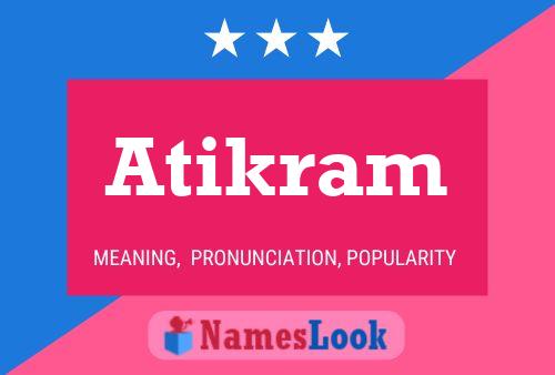 Atikram Name Poster