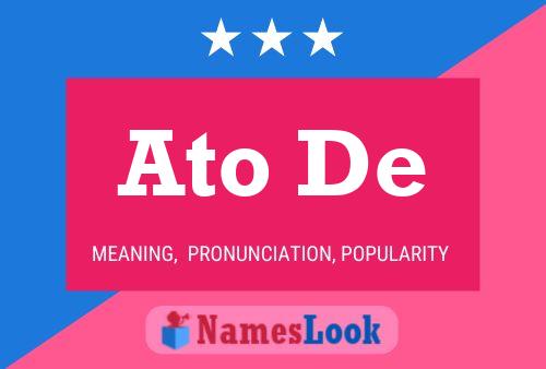 Ato De Name Poster