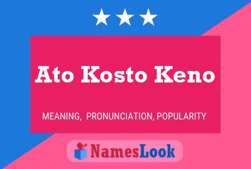 Ato Kosto Keno Name Poster