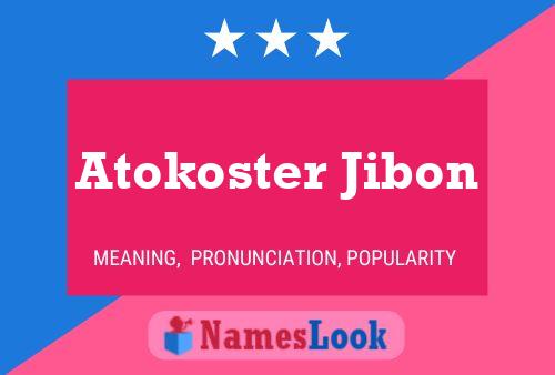 Atokoster Jibon Name Poster