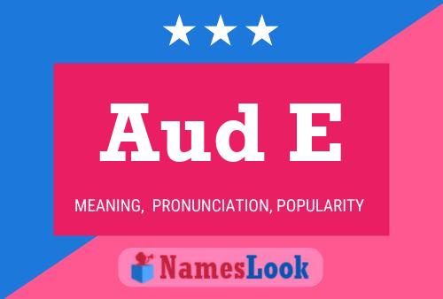 Aud E Name Poster