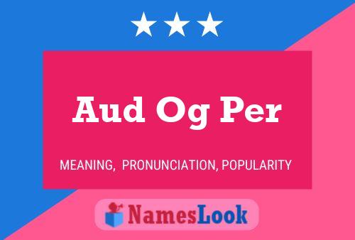 Aud Og Per Name Poster