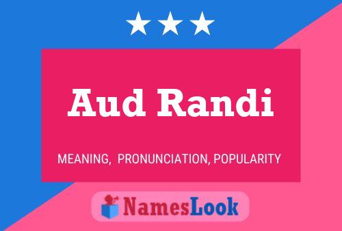 Aud Randi Name Poster