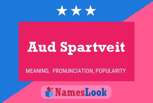 Aud Spartveit Name Poster