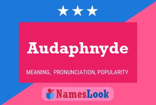 Audaphnyde Name Poster