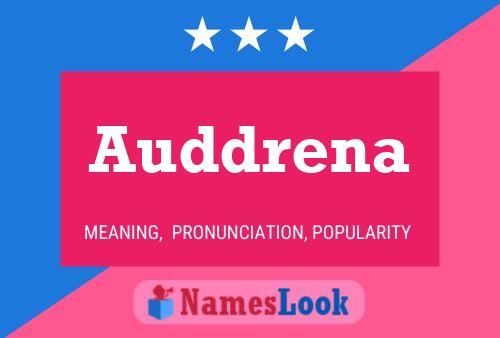 Auddrena Name Poster