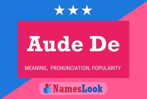 Aude De Name Poster