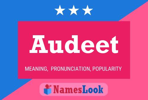 Audeet Name Poster