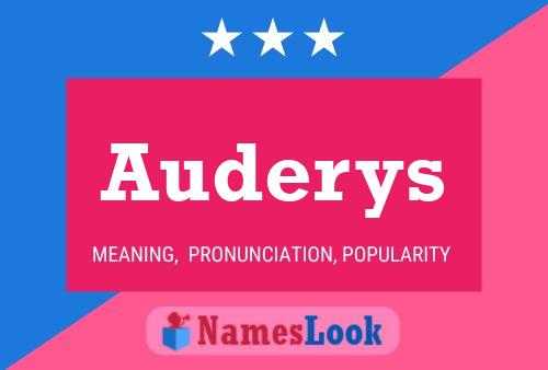 Auderys Name Poster