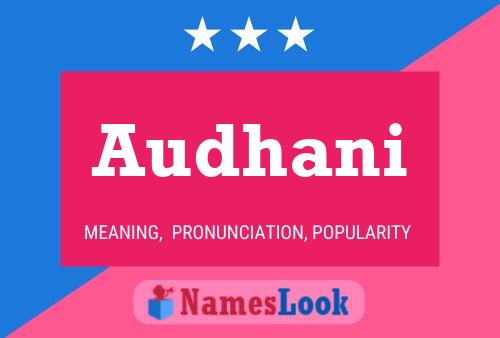 Audhani Name Poster