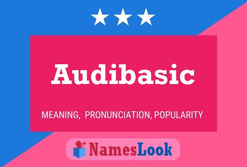 Audibasic Name Poster