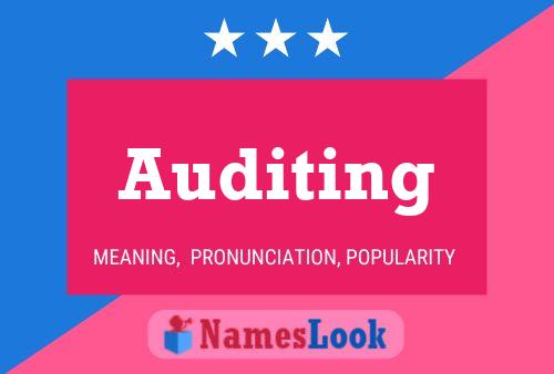 Auditing Name Poster