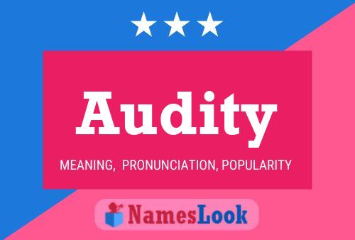 Audity Name Poster