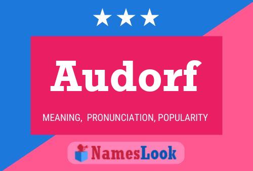 Audorf Name Poster