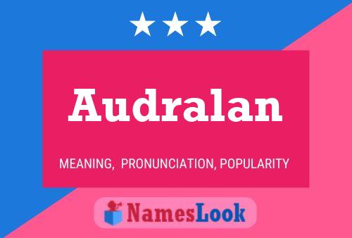 Audralan Name Poster