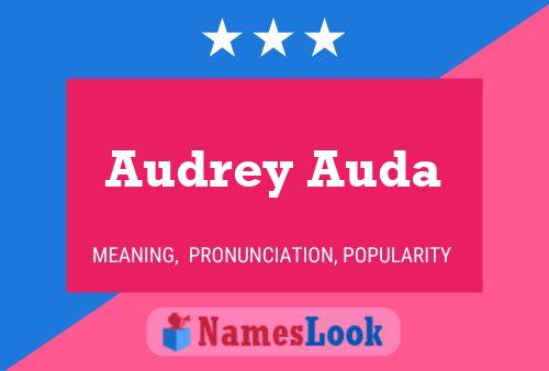 Audrey Auda Name Poster