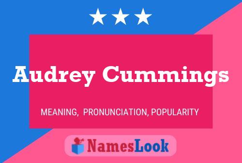 Audrey Cummings Name Poster