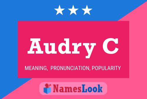 Audry C Name Poster