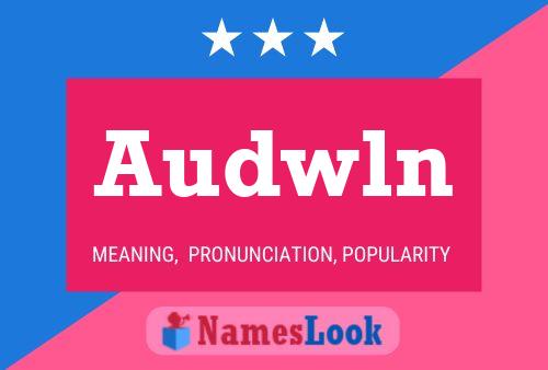 Audwln Name Poster