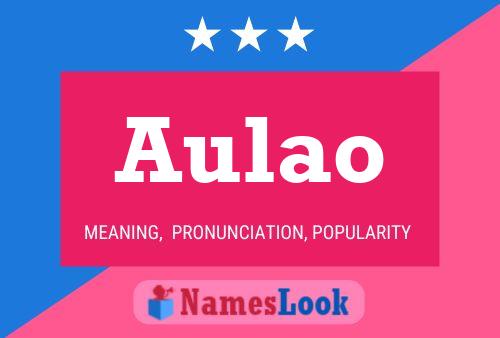 Aulao Name Poster