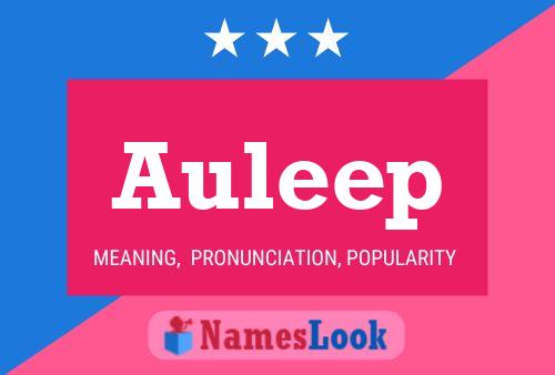 Auleep Name Poster