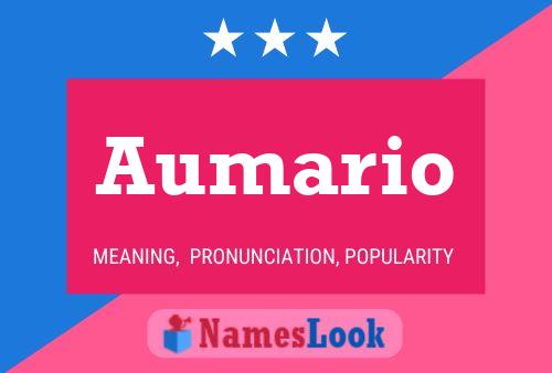 Aumario Name Poster