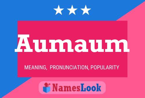 Aumaum Name Poster