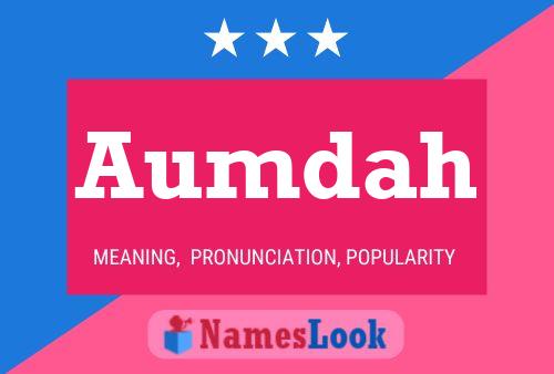 Aumdah Name Poster