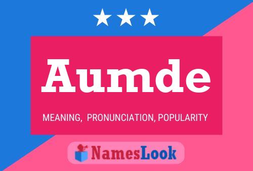 Aumde Name Poster