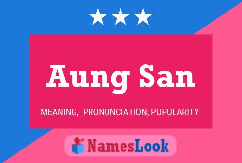 Aung San Name Poster