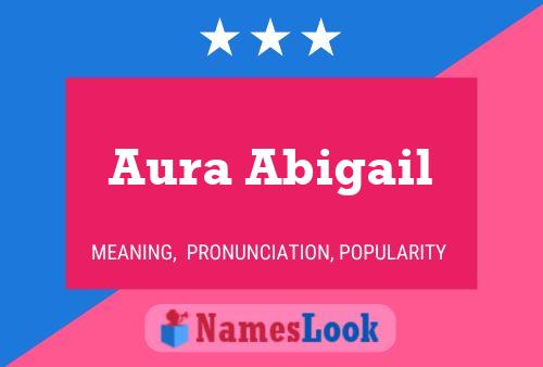 Aura Abigail Name Poster