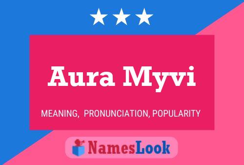 Aura Myvi Name Poster