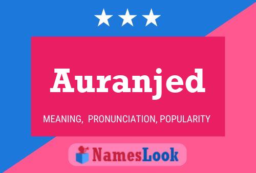 Auranjed Name Poster