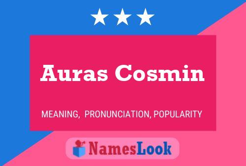 Auras Cosmin Name Poster