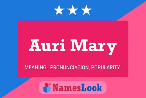 Auri Mary Name Poster