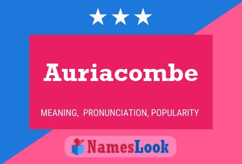 Auriacombe Name Poster