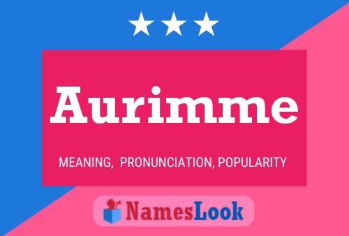 Aurimme Name Poster