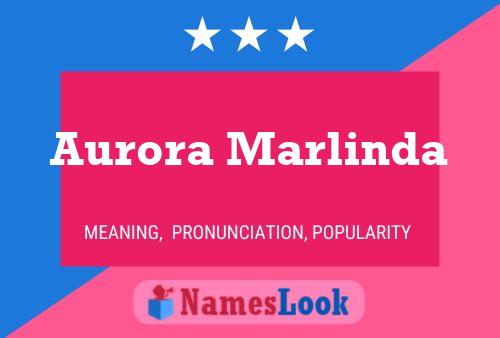 Aurora Marlinda Name Poster