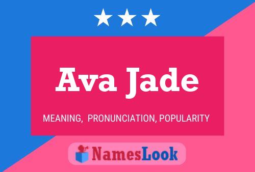 Ava Jade Name Poster