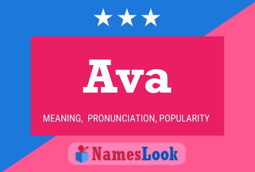 Ava Name Poster