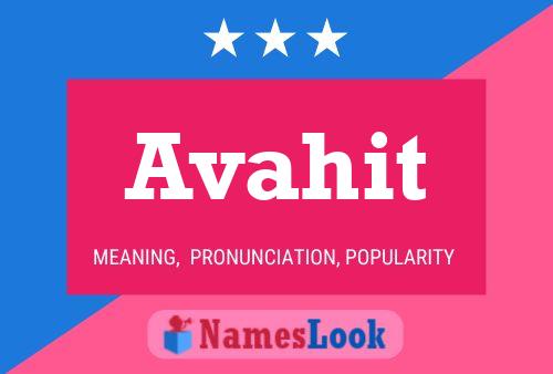 Avahit Name Poster