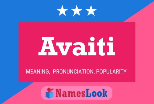 Avaiti Name Poster