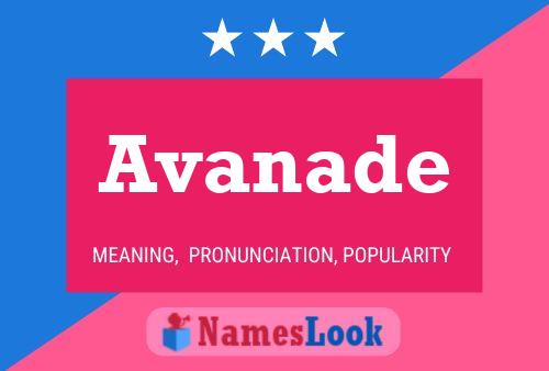 Avanade Name Poster