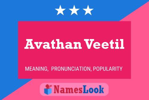 Avathan Veetil Name Poster